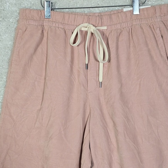 American Eagle Joggers Womens Large Pink Corduroy Stretch Drawstring Pull On‎ - Picture 3 of 15